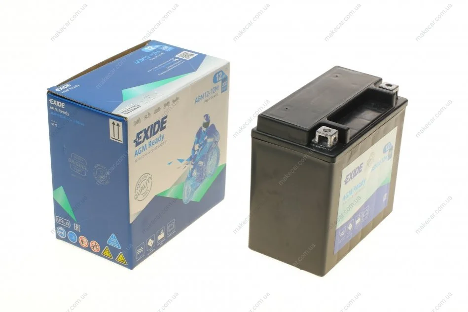 <strong>Акумулятор 12Ah 200A EXIDE AGM12-12M (фото 1)</strong>