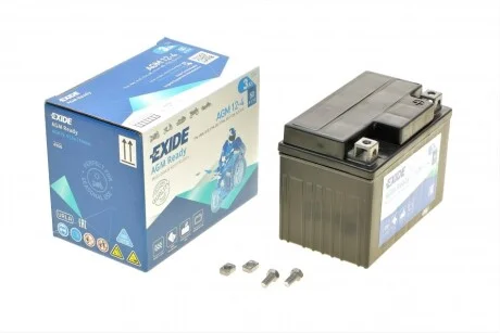 Акумулятор залитий та заряджений AGM 3Ah 50A для EXIDE AGM12-4 фото товару