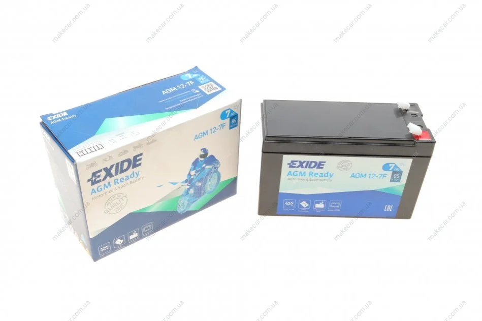 <strong>Стартерна батарея (акумулятор) EXIDE AGM12-7F (фото 1)</strong>