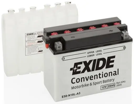 <strong>Акумулятор Стандарт [12B] 20 Ah| 205x90x162 (ДхШхВ) EXIDE E50-N18L-A3 (фото 1)</strong>