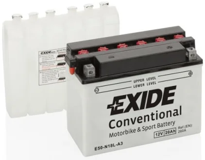 Акумулятор Стандарт [12B] 20 Ah| 205x90x162 (ДхШхВ) для EXIDE E50-N18L-A3 фото товару