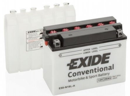 Акумулятор кислотний 20Ah 260A EXIDE E50-N18L-A (фото 1)