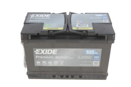 Автомобільний акумулятор Exide Premium 105Ah 850A R+ для EXIDE EA1050 фото товару
