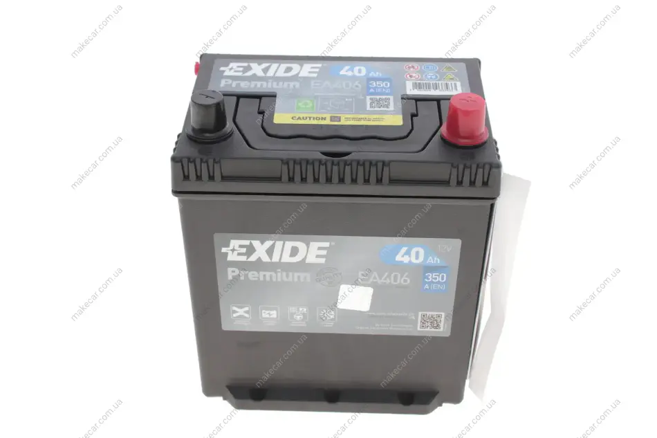 <strong>Стартерна батарея (акумулятор) EXIDE EA406 (фото 1)</strong>