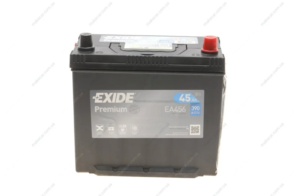 <strong>Аккумулятор Premium Carbon Boost 12V/45Ah/390A EXIDE EA456 (фото 1)</strong>