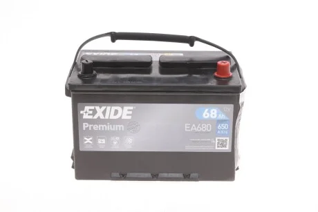 Стартерна батарея (акумулятор) для EXIDE EA680 фото товара