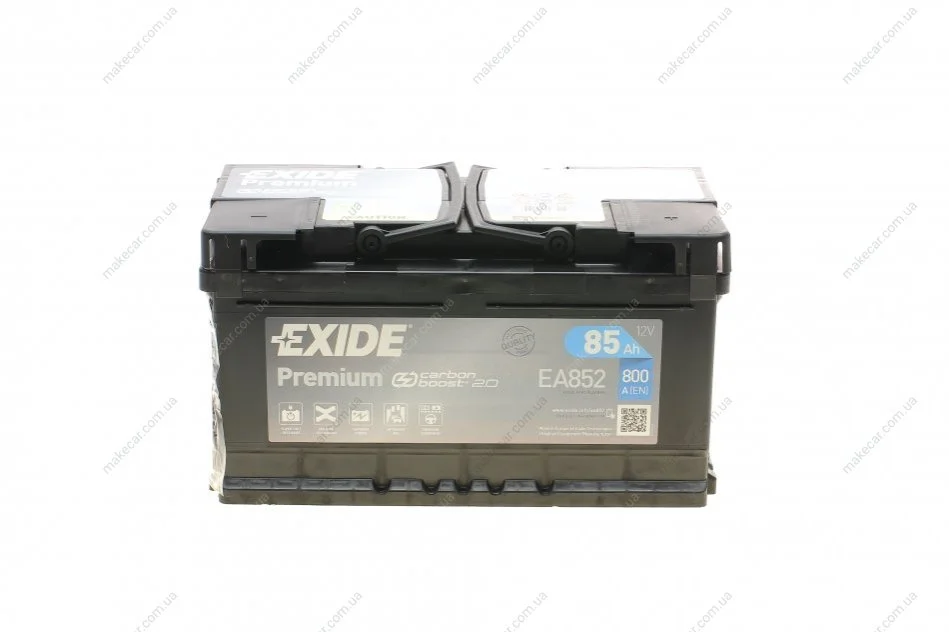 <strong>Аккумулятор Premium Carbon Boost 12V/85Ah/800A (R+) (315х175х175) EXIDE EA852 (фото 1)</strong>