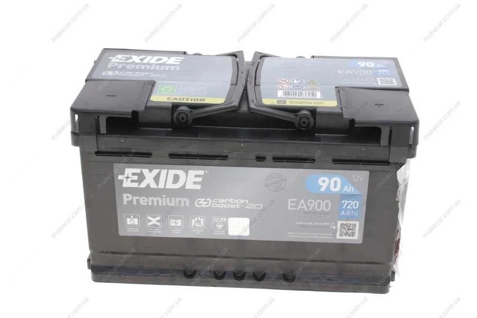 <strong>Стартерна батарея (акумулятор) EXIDE EA900 (фото 1)</strong>