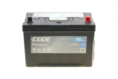 Акумулятор для Toyota, Nissan, Hyundai, KIA, Mazda EXIDE EA954 фото товару