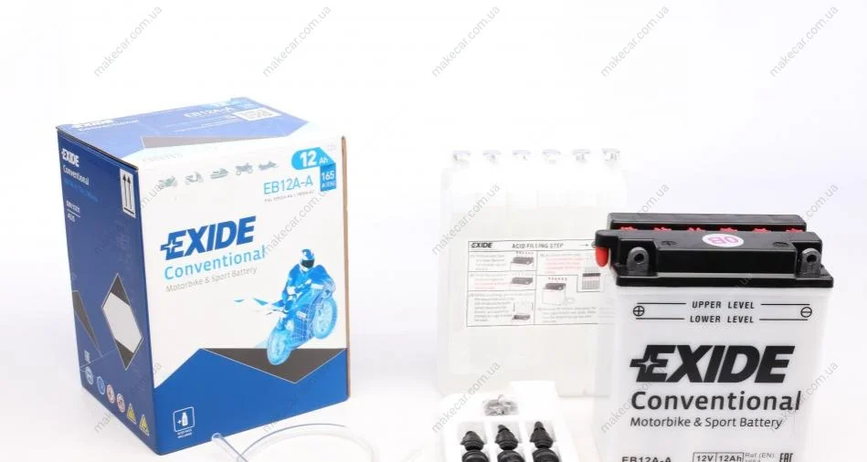 <strong>Акумулятор кислотний 12Ah 165A EXIDE EB12A-A (фото 1)</strong>