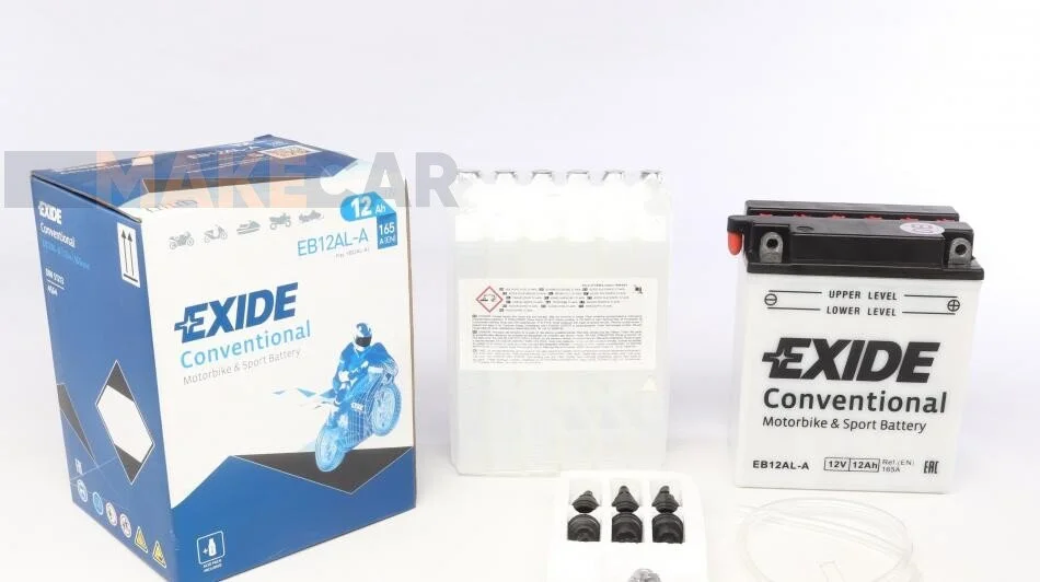 <strong>Стартерна батарея (акумулятор) EXIDE EB12AL-A (фото 1)</strong>