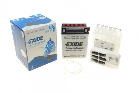 Стартерна батарея (акумулятор) для EXIDE EB14-B2 фото товару