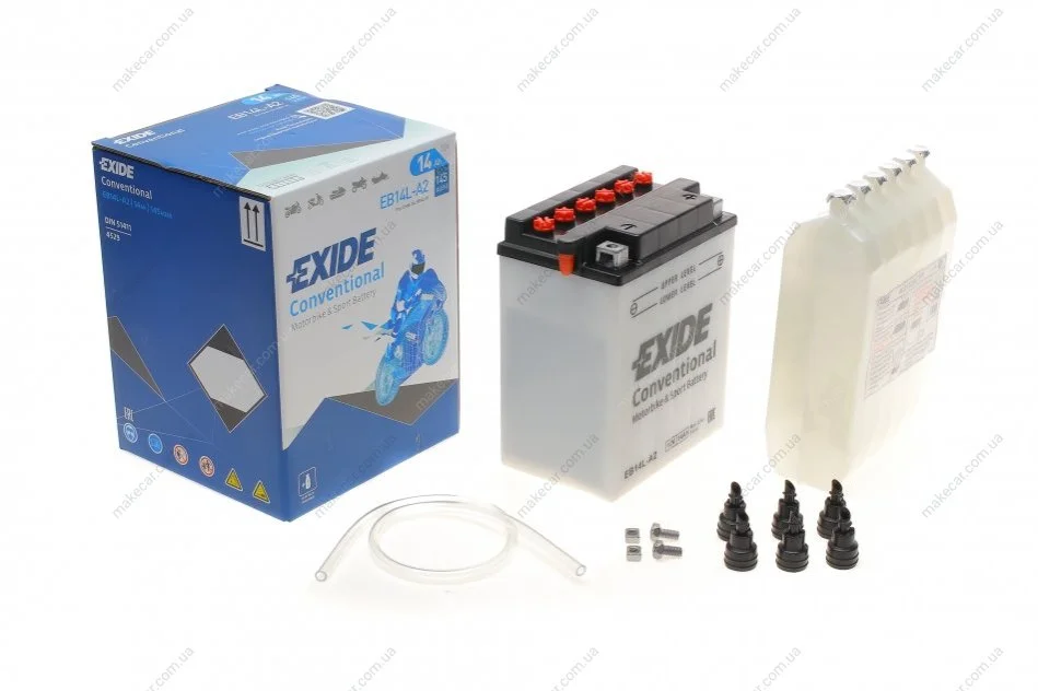 <strong>Акумулятор кислотний 14Ah 145A EXIDE EB14L-A2 (фото 1)</strong>