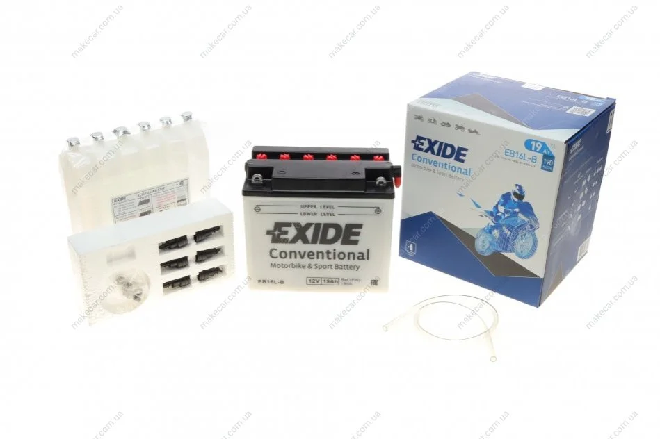 <strong>Акумулятор кислотний 19Ah 190A EXIDE EB16L-B (фото 1)</strong>