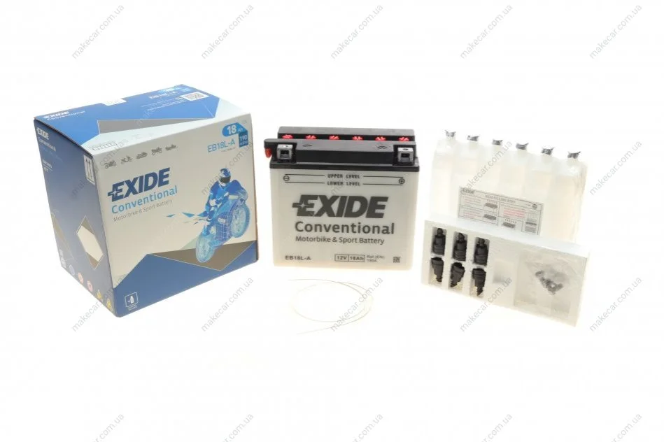 <strong>Стартерна батарея (акумулятор) EXIDE EB18L-A (фото 1)</strong>