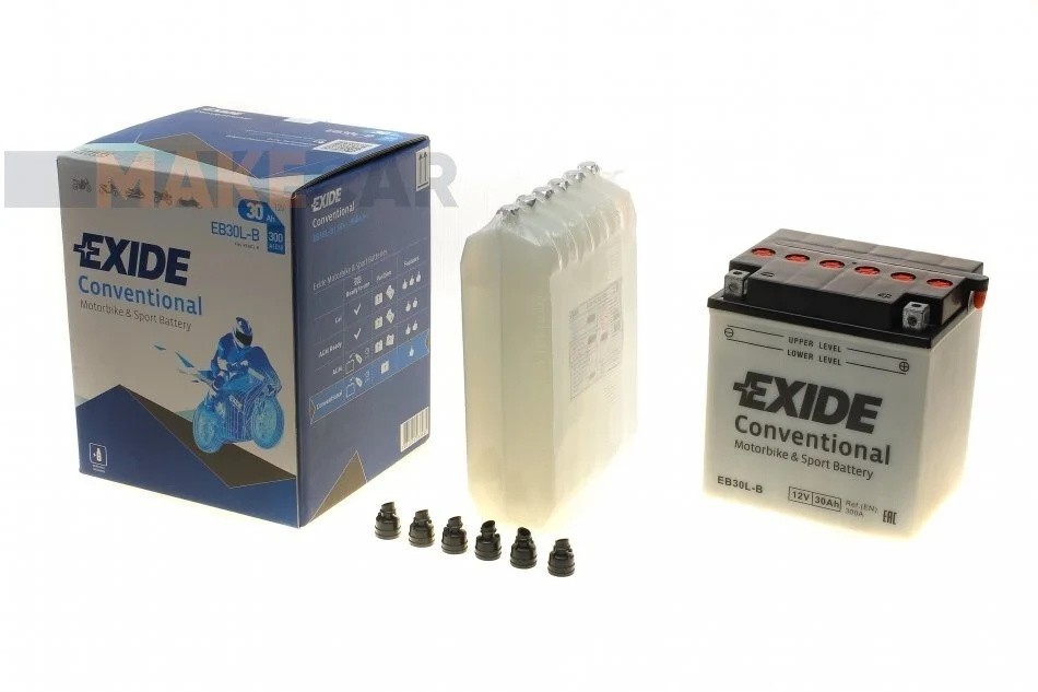 <strong>Стартерна батарея (акумулятор) EXIDE EB30L-B (фото 1)</strong>