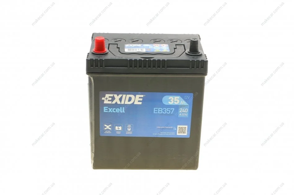 <strong>Стартерна батарея (акумулятор) EXIDE EB357 (фото 1)</strong>