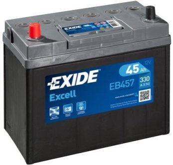 Стартерна батарея (акумулятор) EXIDE EB457 (фото 1)