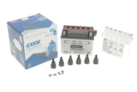 Акумулятор кислотний 4Ah 50A для EXIDE EB4L-B фото товару