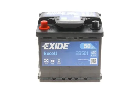 Стартерна батарея (акумулятор) для EXIDE EB501 фото товару