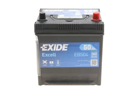Стартерна батарея (акумулятор) для EXIDE EB504 фото товару