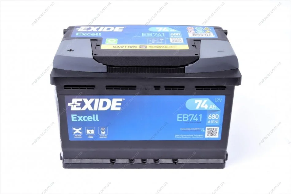 <strong>Акумулятор EXIDE EB741 (фото 1)</strong>