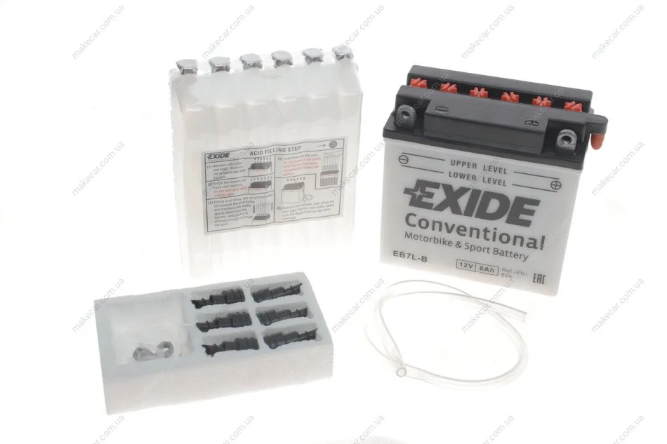 <strong>Стартерна батарея (акумулятор) EXIDE EB7L-B (фото 1)</strong>