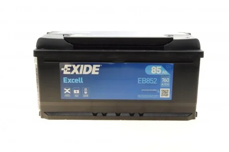Стартерна батарея (акумулятор) для EXIDE EB852 фото товару