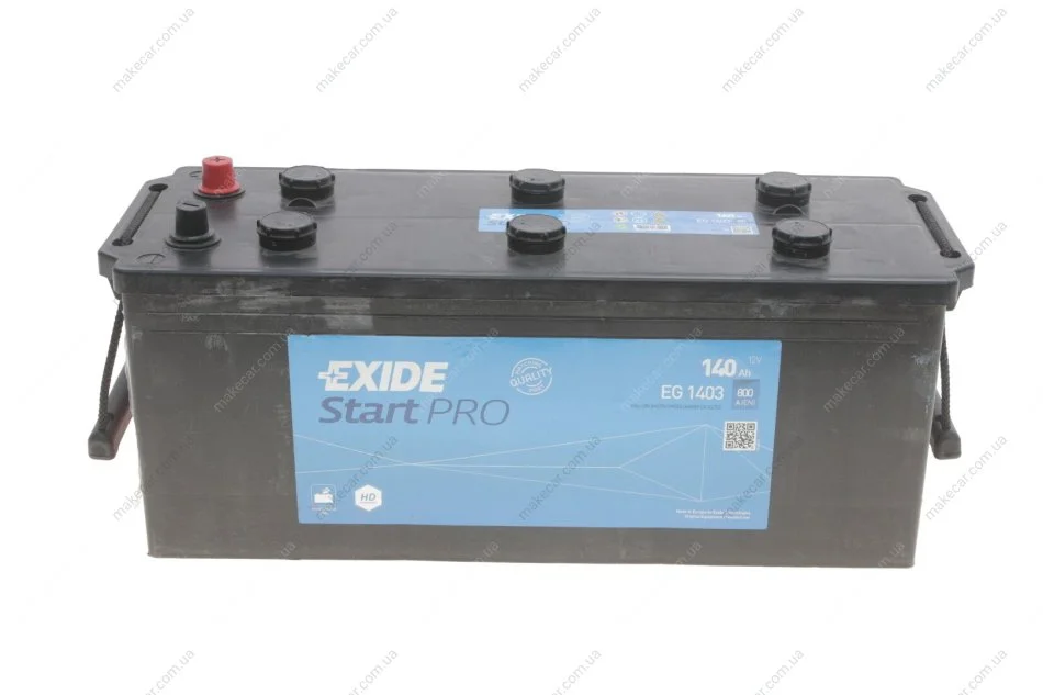<strong>Стартерна батарея (акумулятор) EXIDE EG1403 (фото 1)</strong>