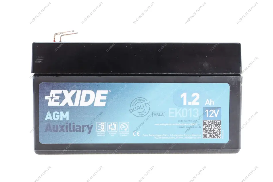 <strong>Стартерна батарея (акумулятор) EXIDE EK013 (фото 1)</strong>