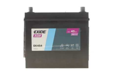 Стартерна батарея (акумулятор) для EXIDE EK454 фото товару