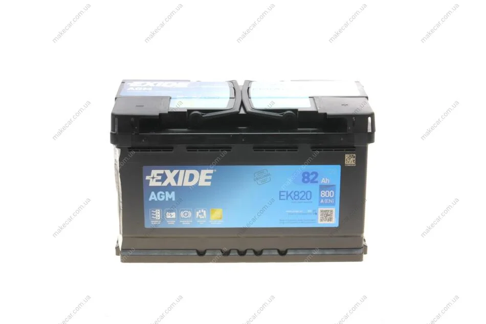<strong>Акумулятор 82Ah-12v Exide AGM (315х175х190),R,EN800 EXIDE EK820 (фото 1)</strong>