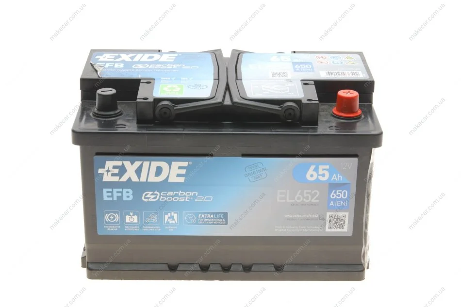 <strong>Акумулятор EXIDE EL652 (фото 1)</strong>