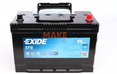 Аккумулятор START-STOP EFB 12V/95Ah/800A EXIDE EL954 (фото 1)
