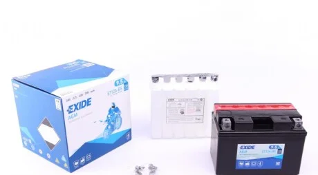 Акумулятор сухозаряджений AGM 9,5Ah 130A для EXIDE ET12A-BS фото товару