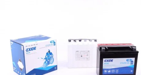 Акумулятор сухозаряджений AGM 18Ah 270A для EXIDE ETX20H-BS фото товару