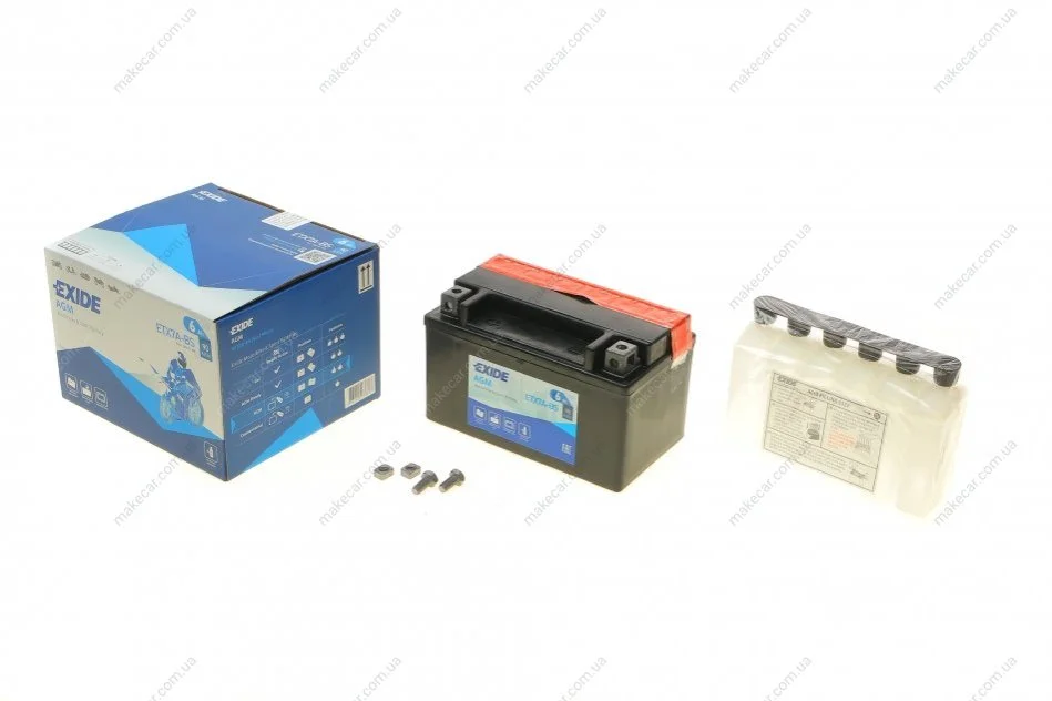 <strong>Акумулятор сухозаряджений AGM 6Ah 90A EXIDE ETX7A-BS (фото 1)</strong>