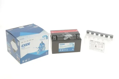 Акумулятор сухозаряджений AGM 8,6Ah 145A для EXIDE ETZ10-BS фото товару