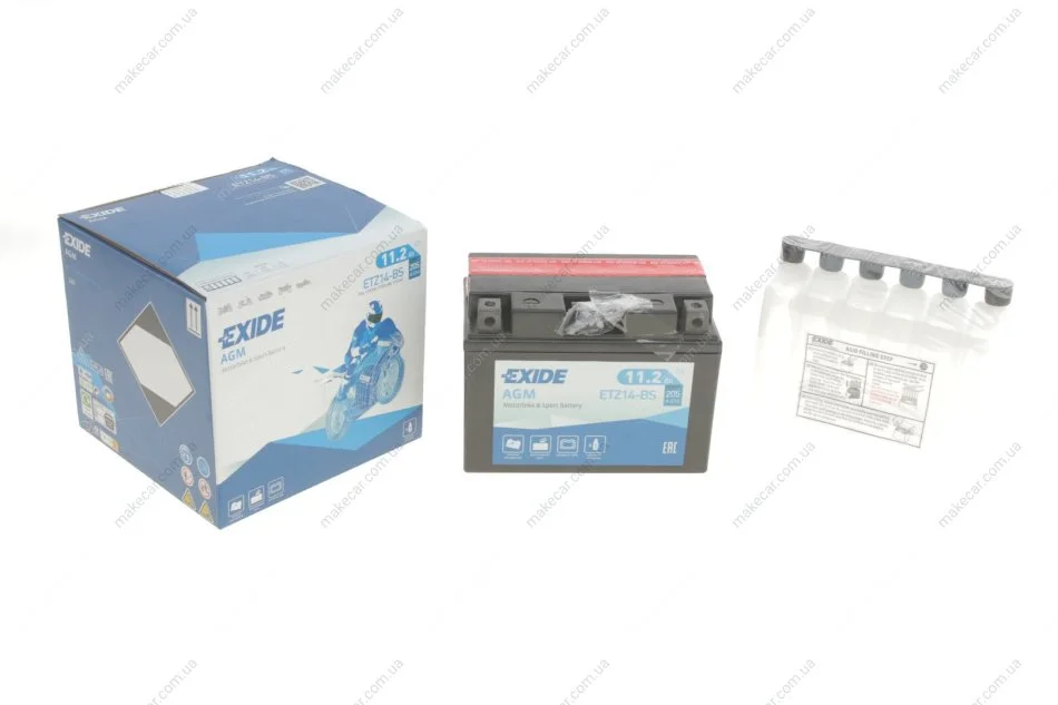 <strong>Акумулятор сухозаряджений AGM 11,2Ah 205A EXIDE ETZ14-BS (фото 1)</strong>