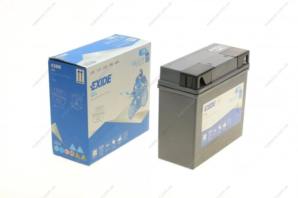 <strong>Акумулятор гелевий залитий та заряджений 19Ah 170A EXIDE GEL12-19 (фото 1)</strong>