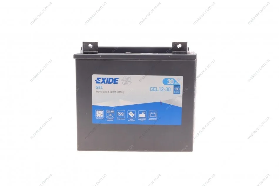 <strong>Акумулятор гелевий залитий та заряджений 30Ah 180A EXIDE GEL12-30 (фото 1)</strong>