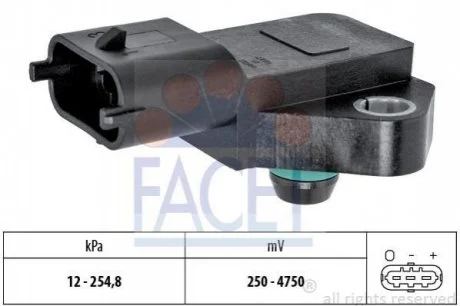 Датчик тиску повітря для FACET 10.3022 фото товару