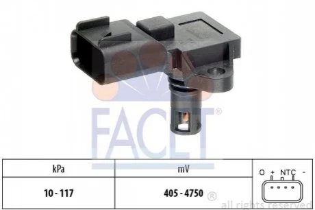Датчик абсолютного тиску для FACET 10.3097 фото товару