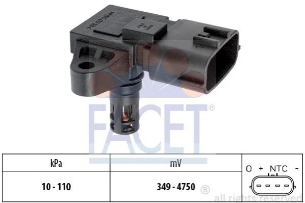<strong>Датчик абсолютного тиску (Manifold Air Pressure Sensor, MAP sensor) FACET 10.3126 (фото 1)</strong>