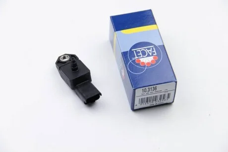 Датчик тиску наддуву (3 конт.) C5 06-/Mondeo 08-15/407 06/4007 07- 2.2D для Ford, Land Rover, Citroen, Peugeot, Mitsubishi FACET 10.3136 фото товару