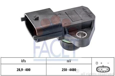 Датчик тиску повітря для FACET 10.3249 фото товару