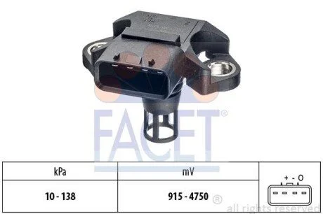 Датчик тиску повітря для FACET 10.3320 фото товару