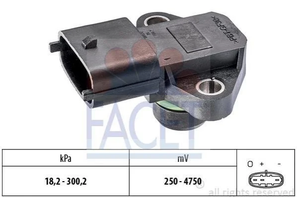 <strong>Датчик абсолютного тиску (Manifold Air Pressure Sensor, MAP sensor) FACET 10.3345 (фото 1)</strong>