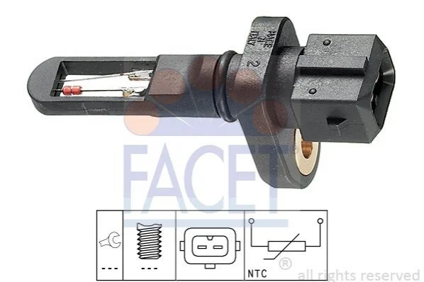 <strong>Датчик температури повітря Audi A3/A4/A6 / VW Bora/Golf/Passat 1.6-2.8 i/T 94-> FACET 10.4001 (фото 1)</strong>