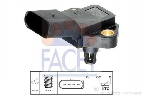 Датчик температури повітря для Seat, Skoda, Volkswagen FACET 10.4040 фото товару